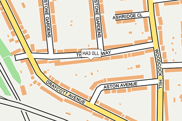 HA3 0LL map - OS OpenMap – Local (Ordnance Survey)