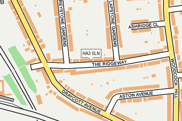 HA3 0LN map - OS OpenMap – Local (Ordnance Survey)