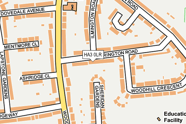 HA3 0LR map - OS OpenMap – Local (Ordnance Survey)