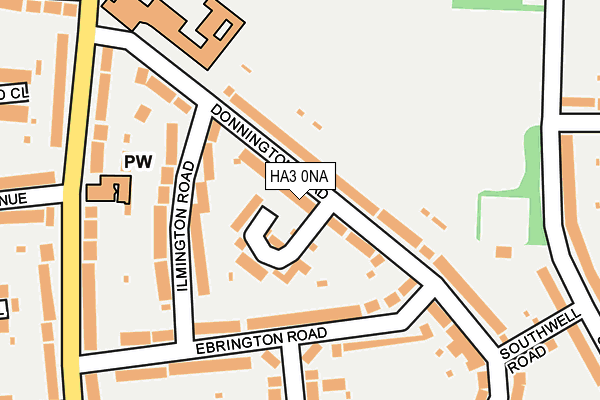 HA3 0NA map - OS OpenMap – Local (Ordnance Survey)