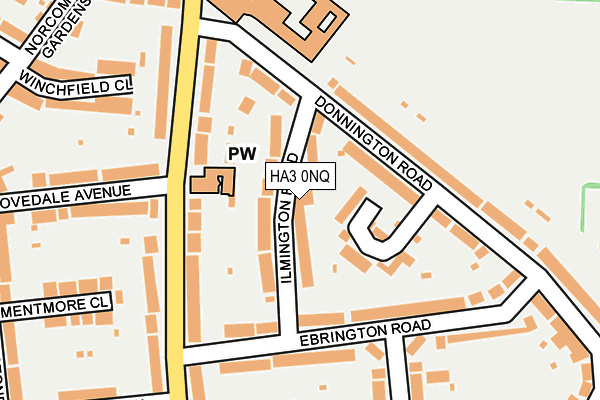 HA3 0NQ map - OS OpenMap – Local (Ordnance Survey)