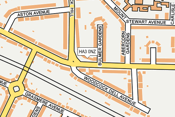 HA3 0NZ map - OS OpenMap – Local (Ordnance Survey)