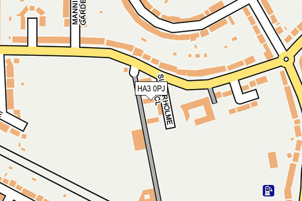 HA3 0PJ map - OS OpenMap – Local (Ordnance Survey)