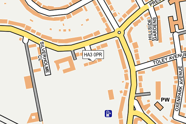 HA3 0PR map - OS OpenMap – Local (Ordnance Survey)