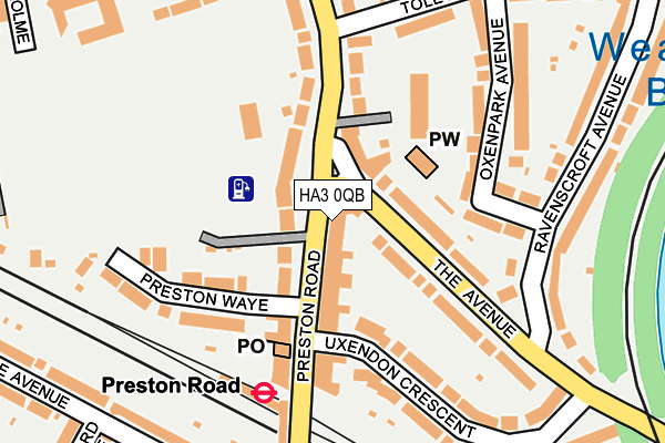 HA3 0QB map - OS OpenMap – Local (Ordnance Survey)