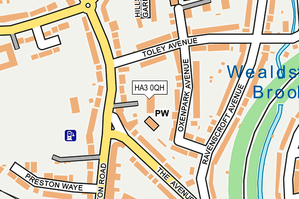 HA3 0QH map - OS OpenMap – Local (Ordnance Survey)