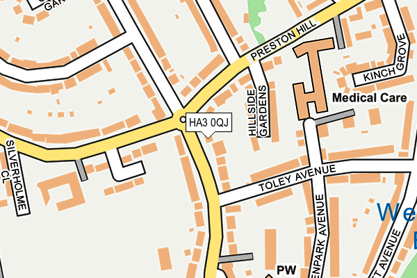 HA3 0QJ map - OS OpenMap – Local (Ordnance Survey)