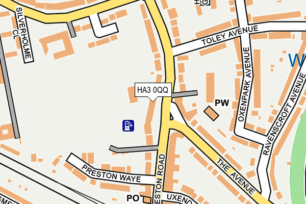 HA3 0QQ map - OS OpenMap – Local (Ordnance Survey)