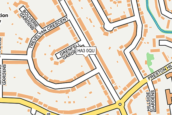 HA3 0QU map - OS OpenMap – Local (Ordnance Survey)