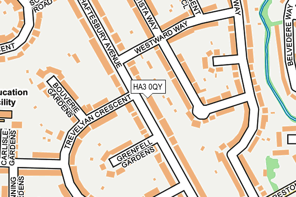 HA3 0QY map - OS OpenMap – Local (Ordnance Survey)