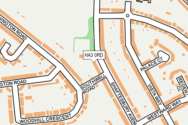 HA3 0RD map - OS OpenMap – Local (Ordnance Survey)