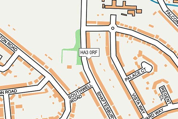 HA3 0RF map - OS OpenMap – Local (Ordnance Survey)