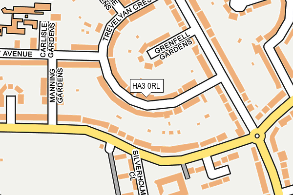 HA3 0RL map - OS OpenMap – Local (Ordnance Survey)