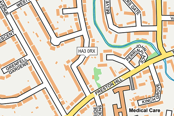 HA3 0RX map - OS OpenMap – Local (Ordnance Survey)