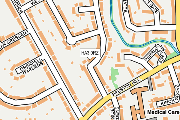 HA3 0RZ map - OS OpenMap – Local (Ordnance Survey)