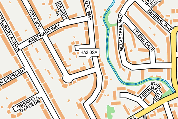 HA3 0SA map - OS OpenMap – Local (Ordnance Survey)