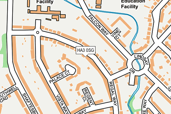 HA3 0SG map - OS OpenMap – Local (Ordnance Survey)