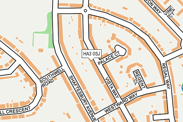 HA3 0SJ map - OS OpenMap – Local (Ordnance Survey)