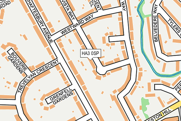 HA3 0SP map - OS OpenMap – Local (Ordnance Survey)