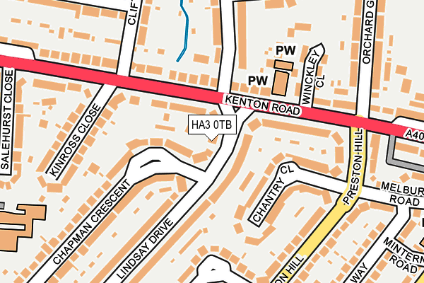 HA3 0TB map - OS OpenMap – Local (Ordnance Survey)