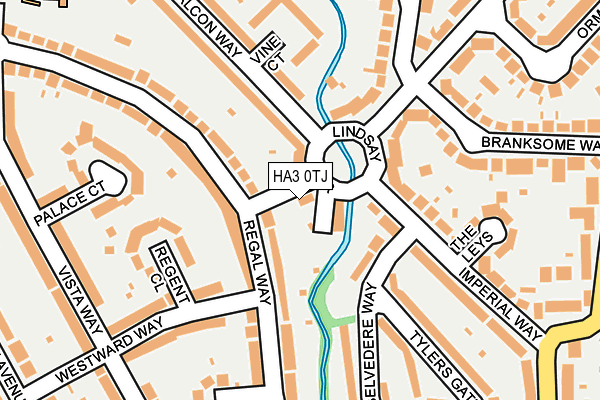 HA3 0TJ map - OS OpenMap – Local (Ordnance Survey)