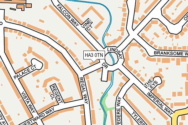 HA3 0TN map - OS OpenMap – Local (Ordnance Survey)