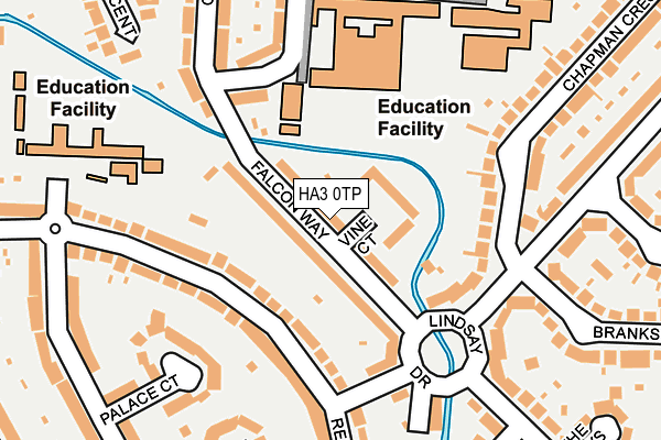 HA3 0TP map - OS OpenMap – Local (Ordnance Survey)