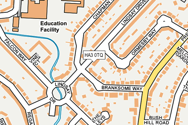 HA3 0TQ map - OS OpenMap – Local (Ordnance Survey)