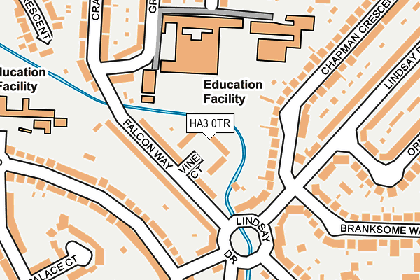HA3 0TR map - OS OpenMap – Local (Ordnance Survey)