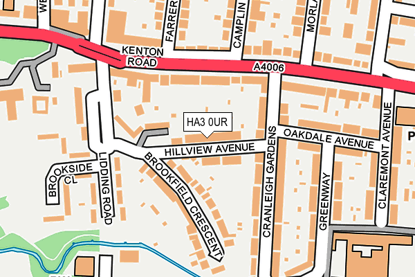 HA3 0UR map - OS OpenMap – Local (Ordnance Survey)