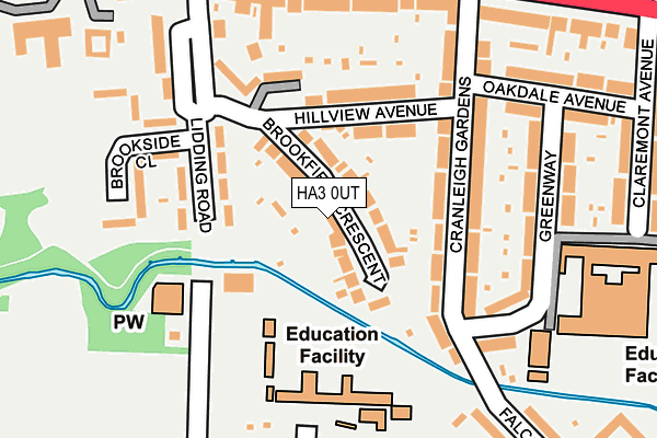 HA3 0UT map - OS OpenMap – Local (Ordnance Survey)