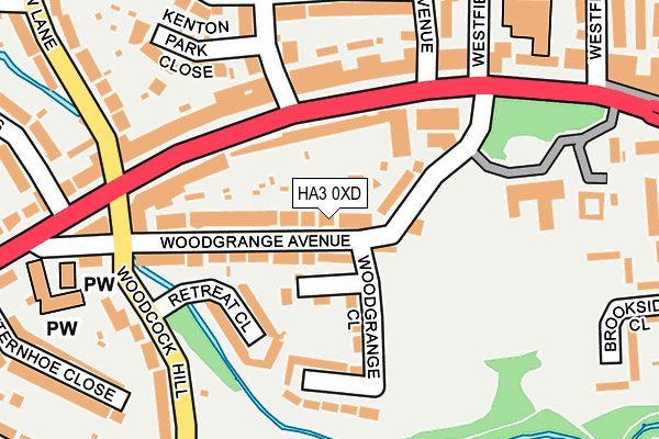 HA3 0XD map - OS OpenMap – Local (Ordnance Survey)