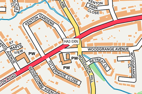 HA3 0XN map - OS OpenMap – Local (Ordnance Survey)