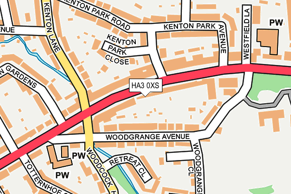 HA3 0XS map - OS OpenMap – Local (Ordnance Survey)
