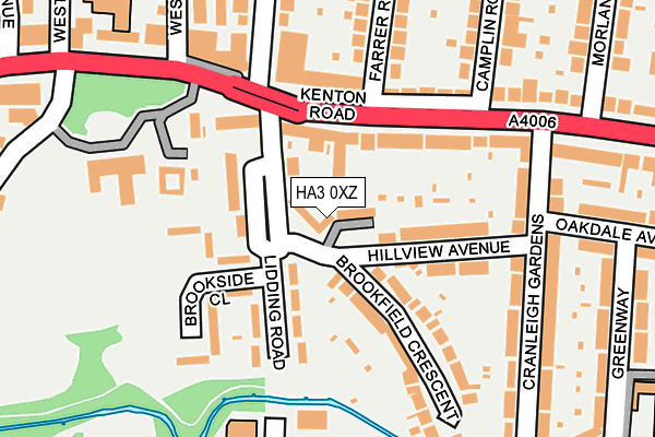 HA3 0XZ map - OS OpenMap – Local (Ordnance Survey)
