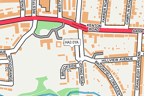 HA3 0YA map - OS OpenMap – Local (Ordnance Survey)