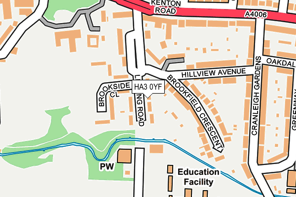 HA3 0YF map - OS OpenMap – Local (Ordnance Survey)