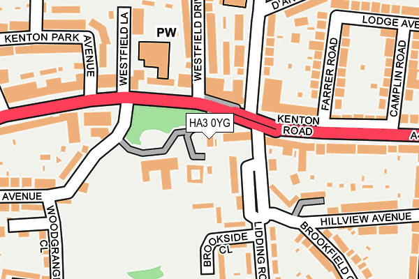 HA3 0YG map - OS OpenMap – Local (Ordnance Survey)