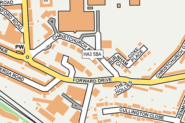 HA3 5BA map - OS OpenMap – Local (Ordnance Survey)
