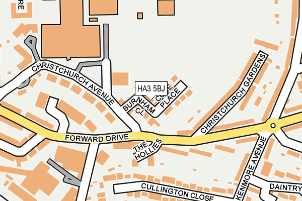 HA3 5BJ map - OS OpenMap – Local (Ordnance Survey)