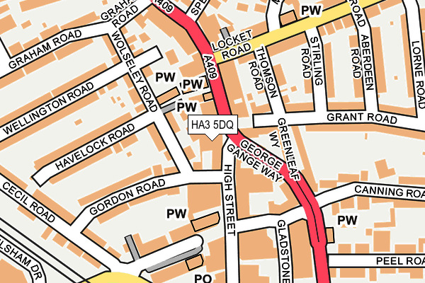 HA3 5DQ map - OS OpenMap – Local (Ordnance Survey)