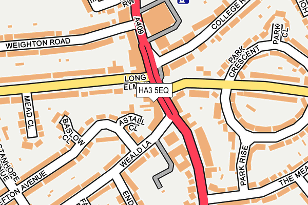 HA3 5EQ map - OS OpenMap – Local (Ordnance Survey)