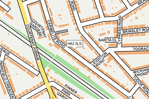 HA3 5LS map - OS OpenMap – Local (Ordnance Survey)