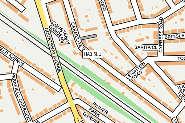 HA3 5LU map - OS OpenMap – Local (Ordnance Survey)