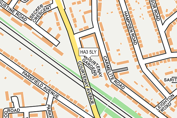 HA3 5LY map - OS OpenMap – Local (Ordnance Survey)
