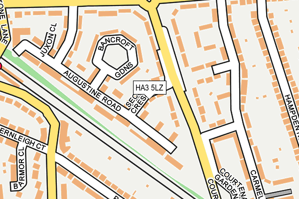 HA3 5LZ map - OS OpenMap – Local (Ordnance Survey)