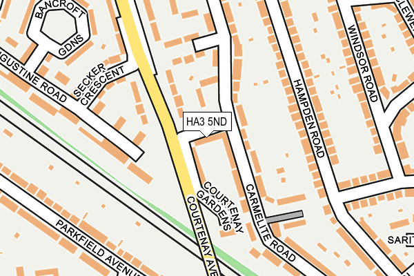 HA3 5ND map - OS OpenMap – Local (Ordnance Survey)