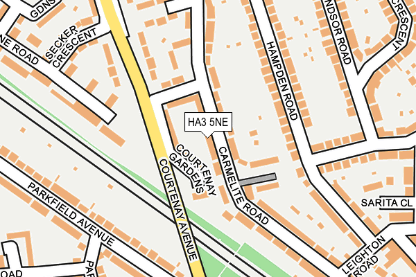 HA3 5NE map - OS OpenMap – Local (Ordnance Survey)