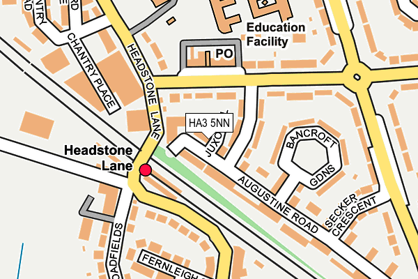 HA3 5NN map - OS OpenMap – Local (Ordnance Survey)