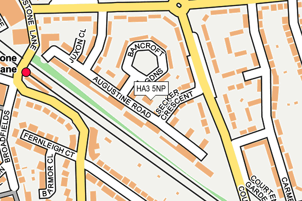 HA3 5NP map - OS OpenMap – Local (Ordnance Survey)